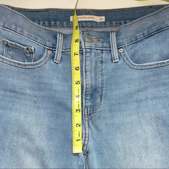 Levi’s 311 Shaping Skinny Light Wash Mid-rise Skinny Jeans 26 Women’s - Picture 12 of 16
